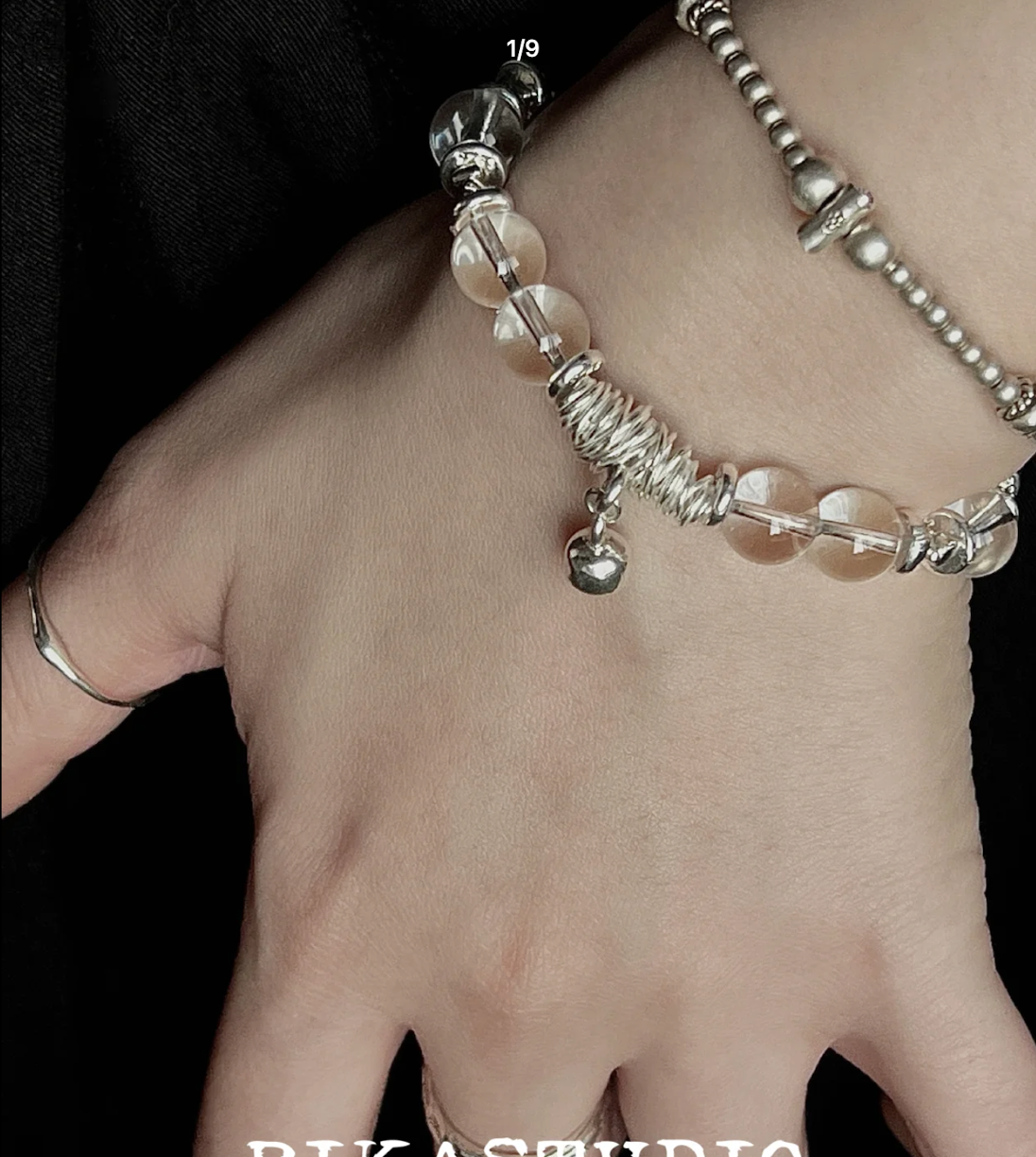 Natural Brazilian Raw White Crystal · Chiang Mai Handcrafted Silver Wire Wrapped Bracelet